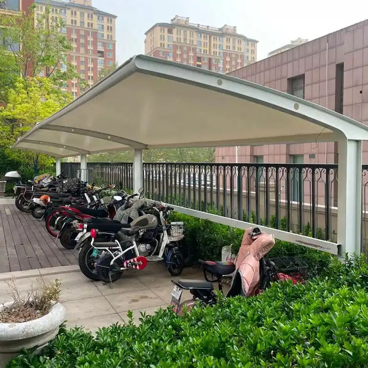 鸡泽县膜结构电动车棚